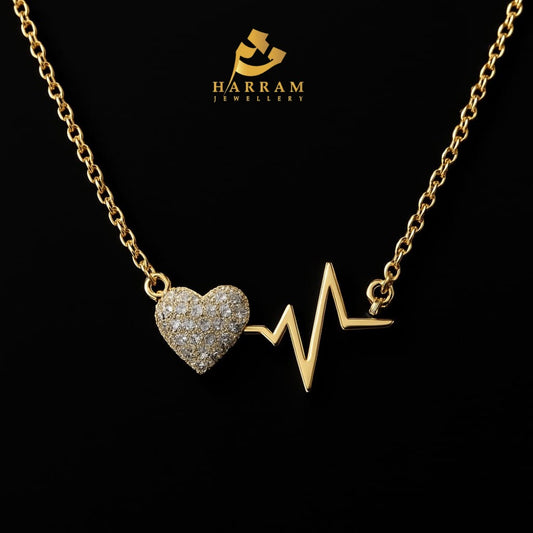 Heartbeat Pulse Pendant Necklace