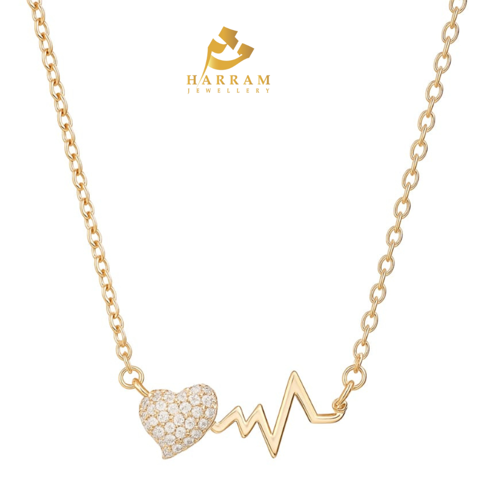 Heartbeat Pulse Pendant Necklace