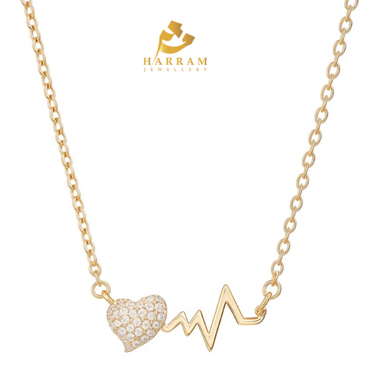 Heartbeat Pulse Pendant Necklace