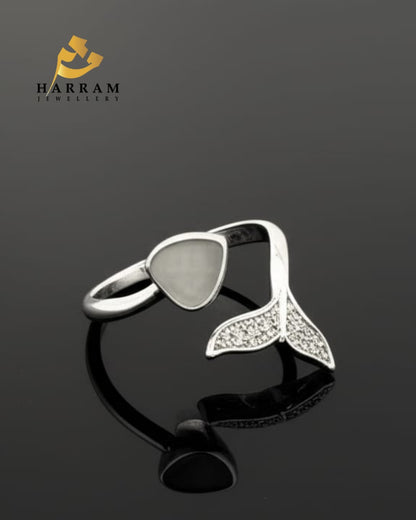 Elegant Adjustable Mermaid Tail Ring