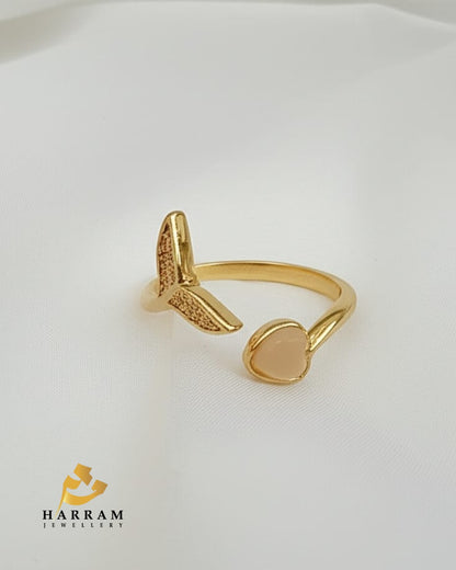 Elegant Adjustable Mermaid Tail Ring