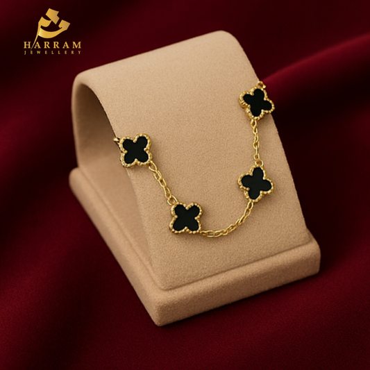 Black Clover Charm Bracelet