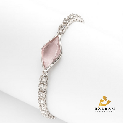 Elegant Morganite Bracelet