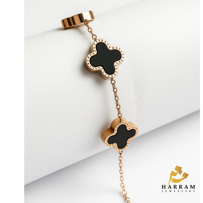 Black Clover Charm Bracelet