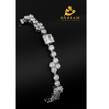 Multi-Cut Stone Bracelet